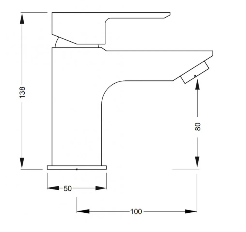 Aquatica Saluto All Pressures Basin Mixer/Shower Slide