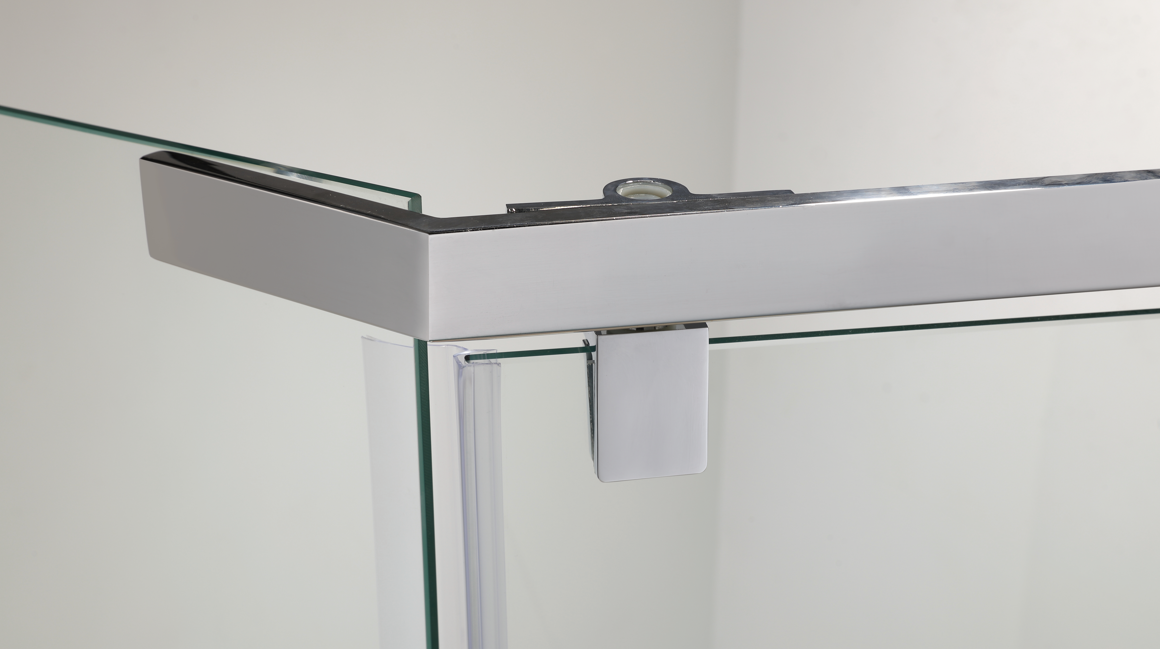 DN-7007 SHOWER GLASS DIAMOND SWING DOOR 1900MM HIGH