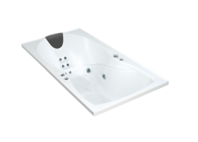 ENGLEFIELD Evora Hydrotherapy Massage Rectangular Spa Bath
