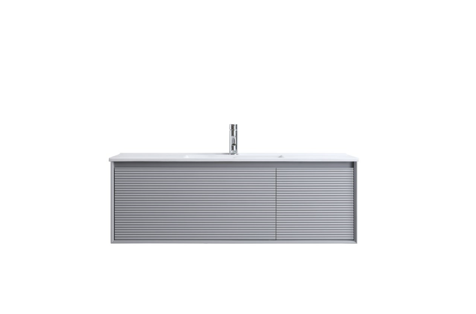 MATT GREY WALL HUNG Plywood VANITY 1200MM SINGLE BASIN