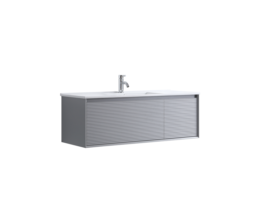MATT GREY WALL HUNG Plywood VANITY 1200MM SINGLE BASIN