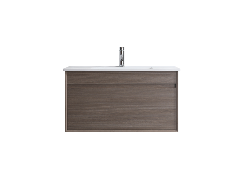 Hamilton Wall Hung Plywood Vanity Dark Oak 900MM