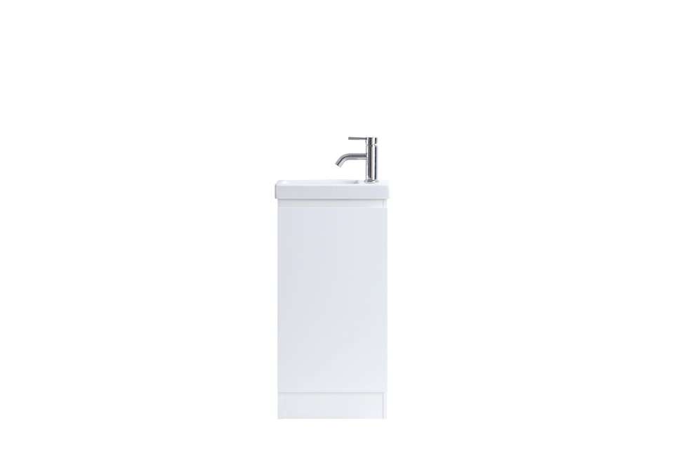 DNF FloorStanding Plywood VANITY GLOSSY WHITE PAINT FINISHED 400MM