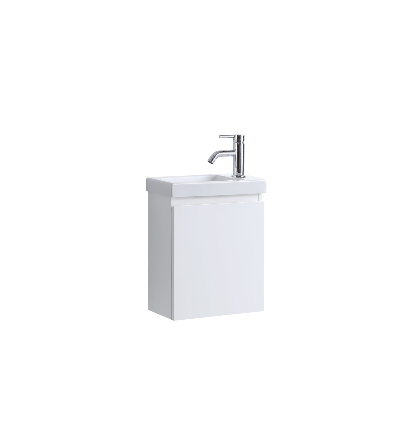 DNW Wall Hung Plywood VANITY Glossy White 400MM