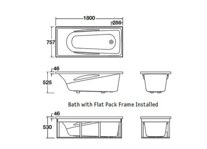 ENGLEFIELD Studio II Rectangular Bath