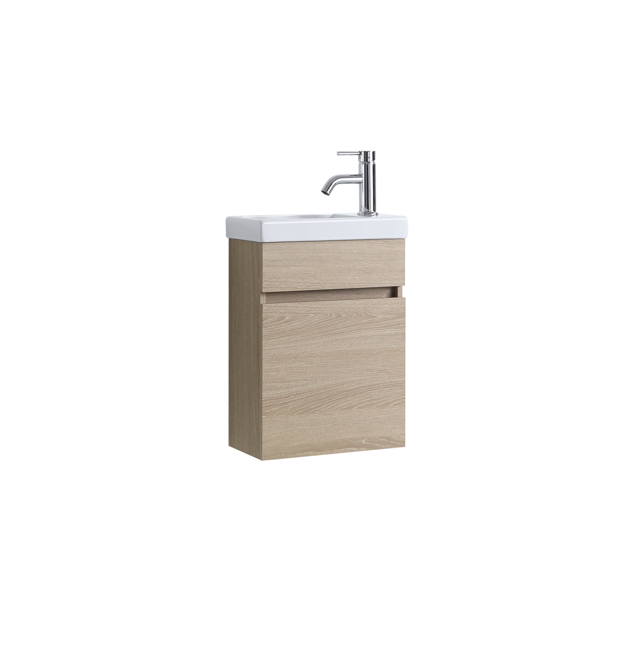 DNW Wall Hung Plywood VANITY Light Oak 400MM
