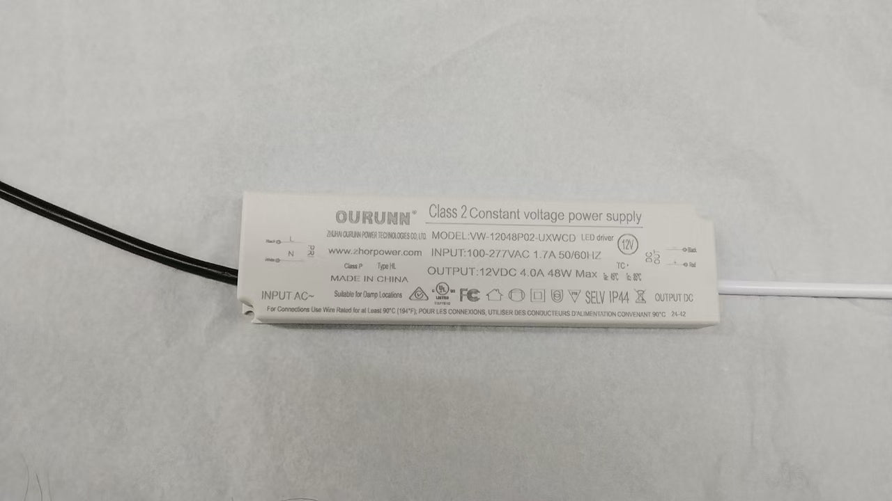 12V 72W Transformer for VERTICAL/HORIZONTAL Heated Towel Rail