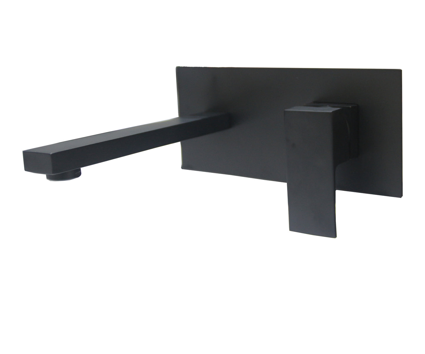 Bathroom faucet with single lever in chrome finish