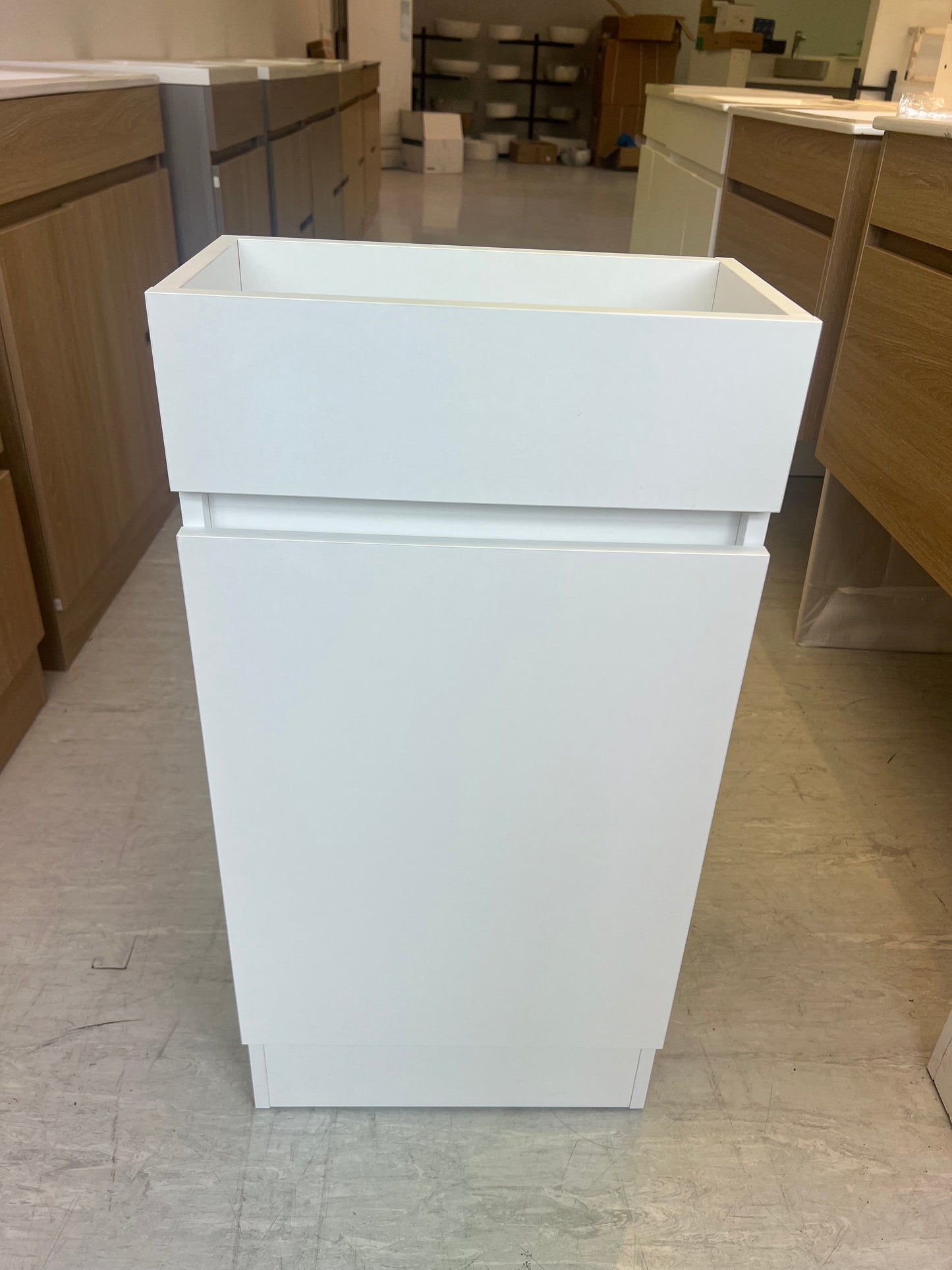DNF Floorstanding Plywood VANITY WHITE 400MM