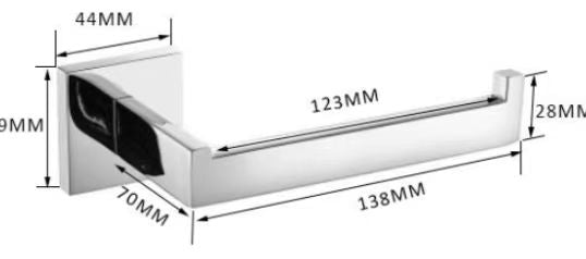 Stainless Steel Round Toilet paper roll holder Wall Mounted DNT6