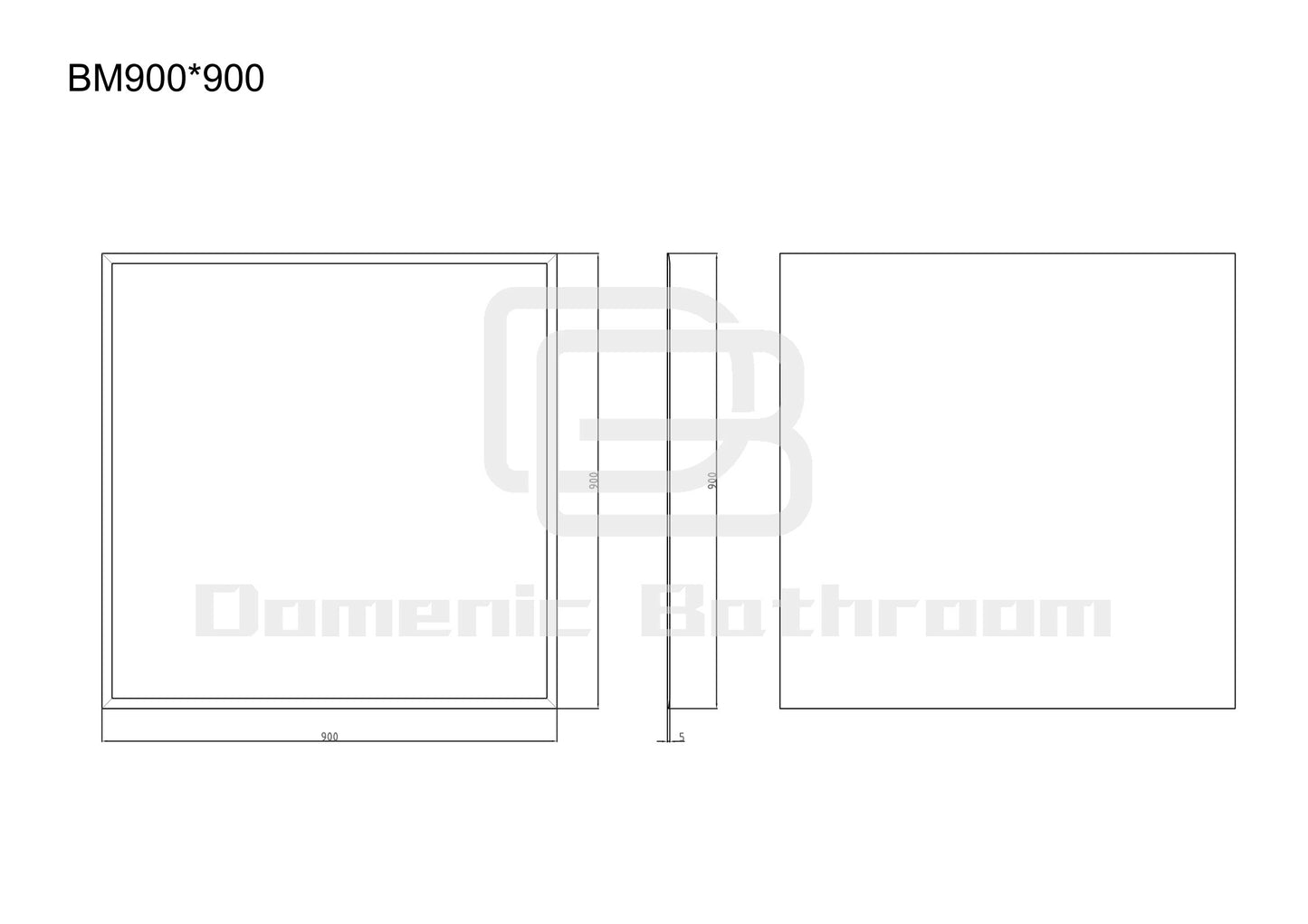 Bevel Edge Mirror 400mm/600mm/750mm/900mm/1200mm