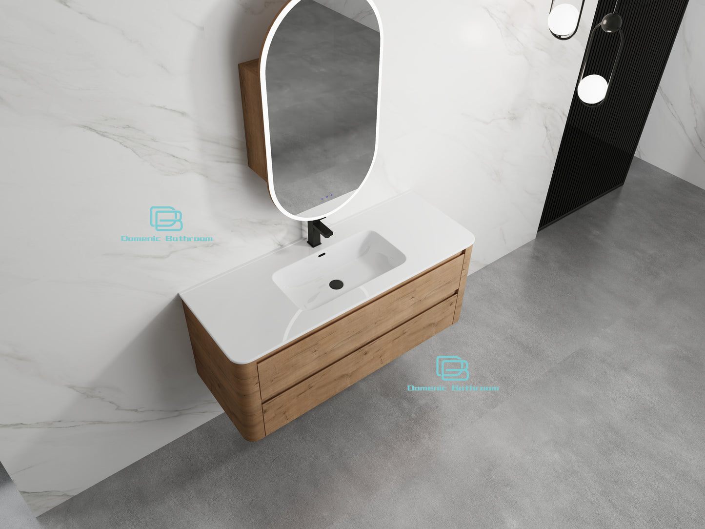 BROOKLYN Wall Hung Plywood VANITY 1200MM SINGLE BASIN