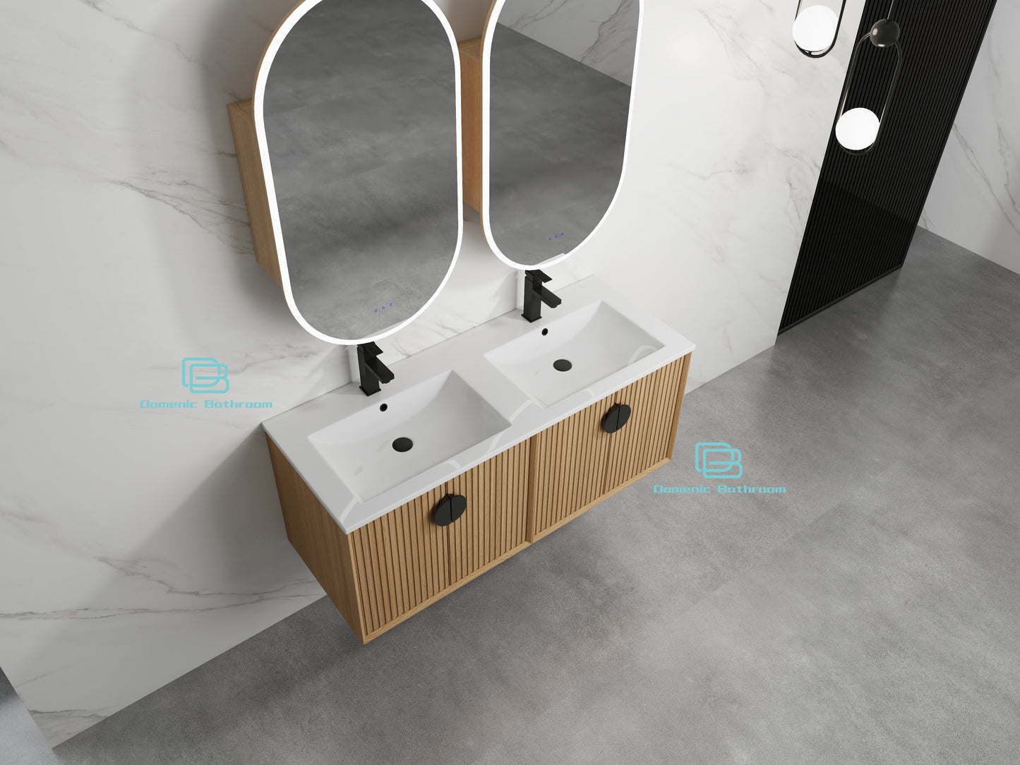 EVELYN WALL HUNG Plywood VANITY 1200MM DOUBLE BASIN
