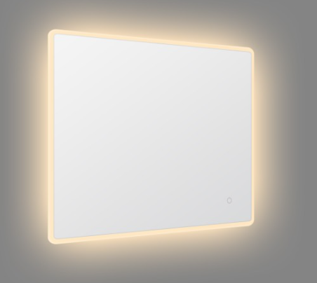 DN-PROJECT FRONT_ILLUMINATED 900MM*750MM Square LED Mirror with Demister Touch Switch 3 Colours Lighting