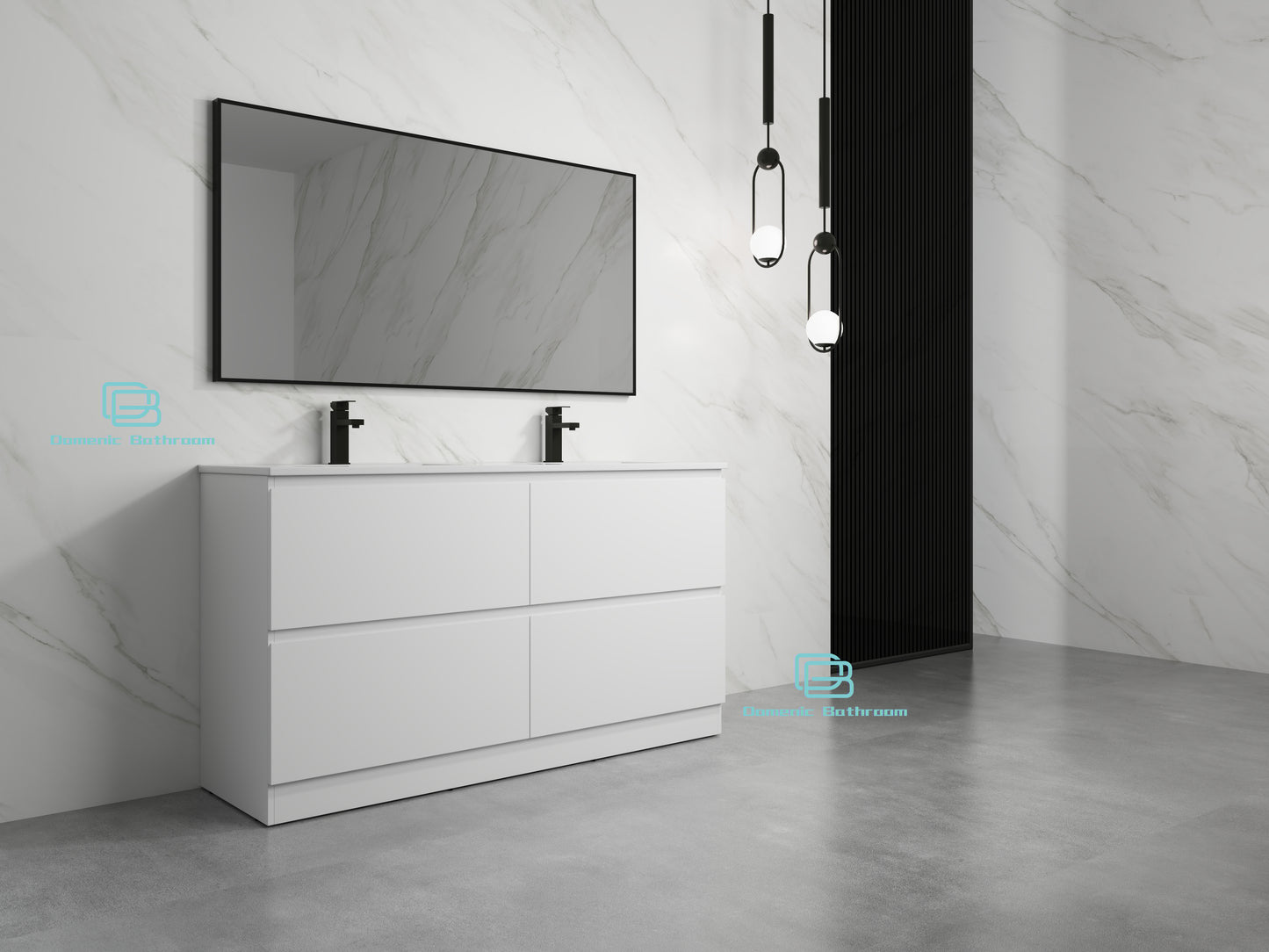 Rose FloorStanding Plywood VANITY 1500MM DOUBLE BASIN