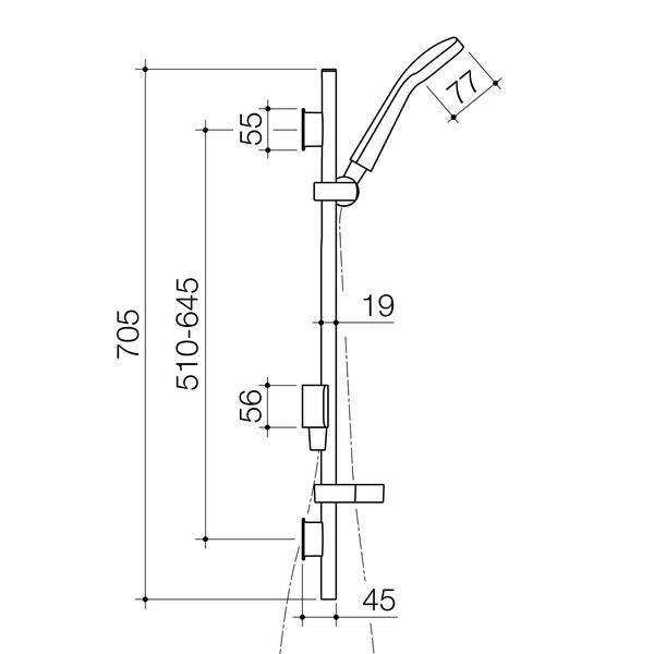 Methven Waipori MK2 Satinjet Rail Shower