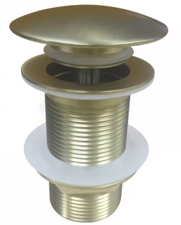32mm Bathroom Mushroom Solid Brass Basin Pop Up Waste With/Without Overflow
