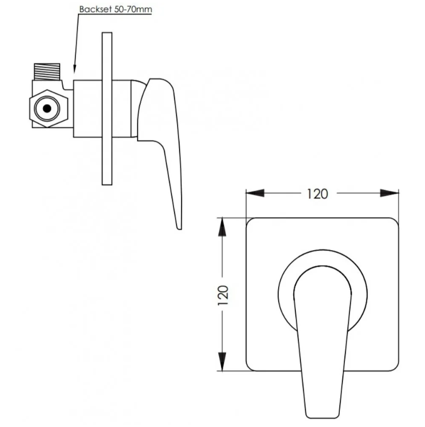 Aquatica Saluto All Pressures Basin Mixer/Shower Slide