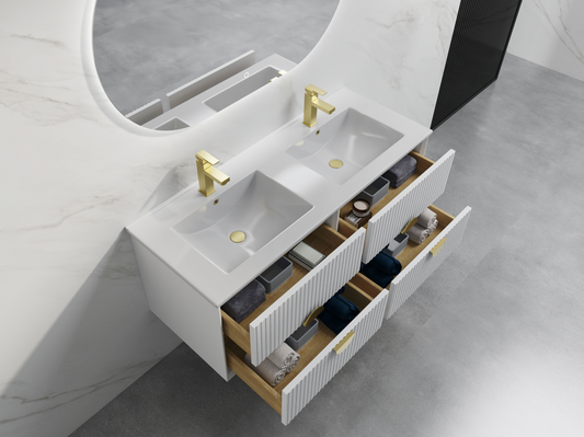 ELVA WALL HUNG Plywood VANITY 1200MM DOUBLE BASIN