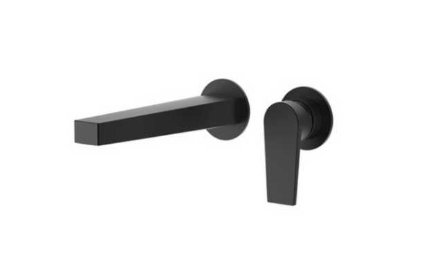Matte black finish bathroom faucet