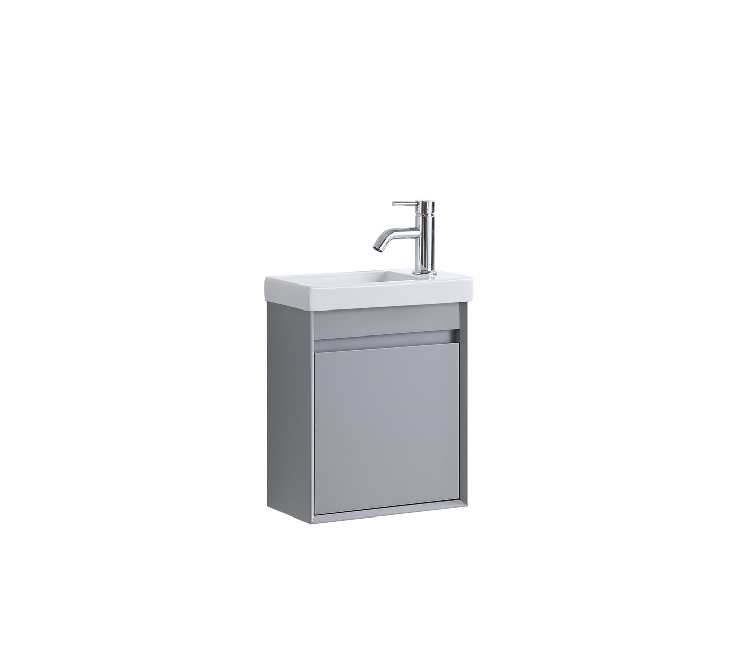 DNW WALL HUNG Plywood VANITY MATT GREY 400MM