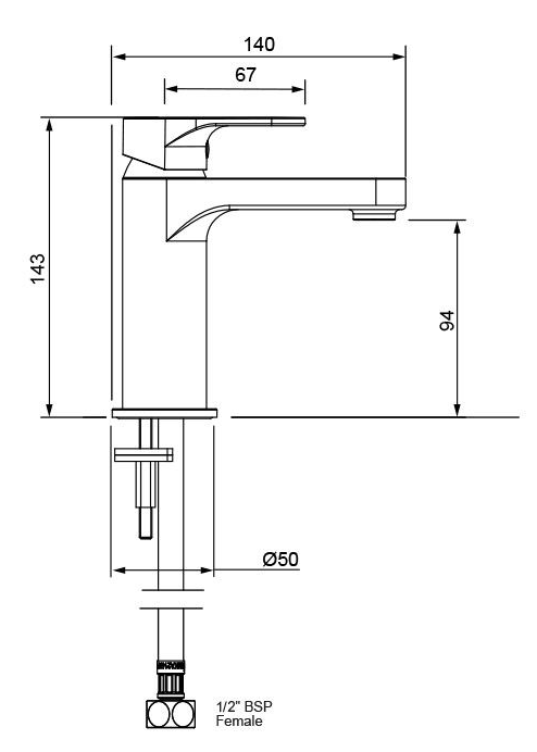 METHVEN Glide Basin Mixer Lead Free