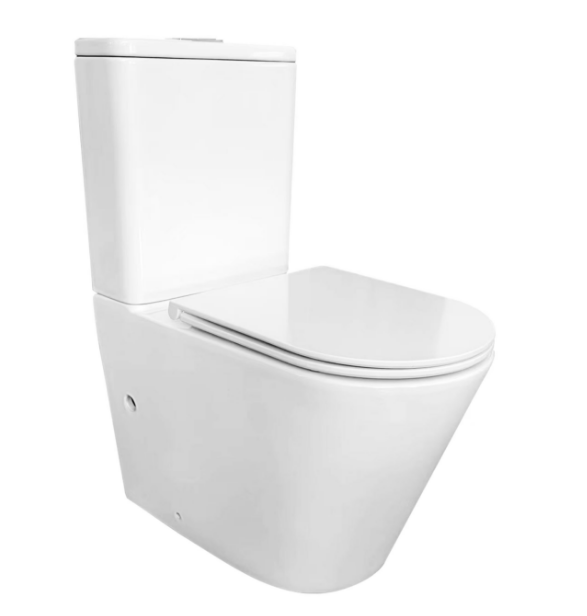 DN-2202C Ceramic White Toilet Suite-Back to wall Rimless Two Piece Toilets