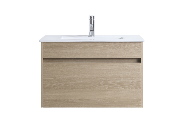 Modern faucet in brushed nickel finish