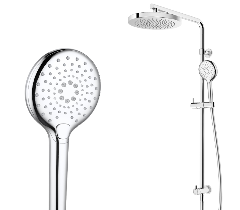 Elementi SPLASH PLUS ROUND COLUMN SHOWER TOP WATER INLET CHROME