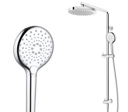 Elementi SPLASH PLUS ROUND COLUMN SHOWER TOP WATER INLET CHROME