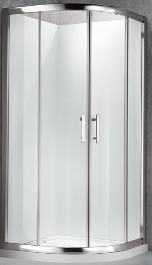 DN-99 SHOWER GLASS CURVED DOUBLE SLIDING DOOR 1900MM HIGH