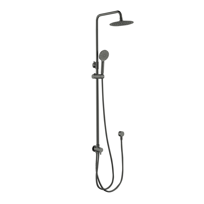 Domenic SH8651 Round Chrome/Matte Black/Brushed Nickel/Gun Metal/Brushed Brass Twin Rain Shower Without Mixer