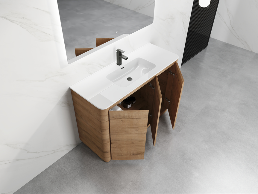 BROOK Floorstanding Plywood VANITY 1200MM SINGLE BASIN