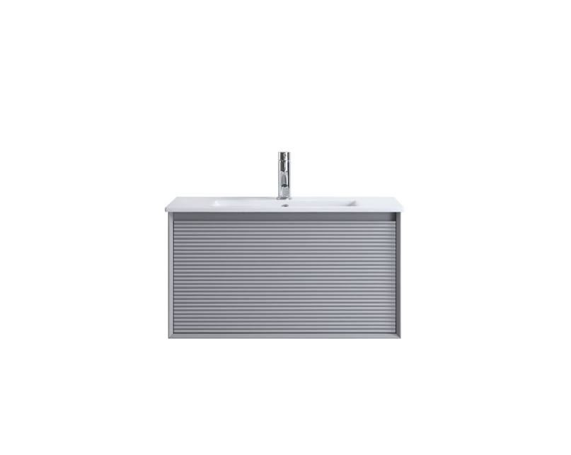 DNW WALL HUNG Plywood VANITY MATT GREY 750MM