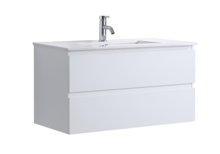 DNW 900 GLOSSY WHITE Wall Hung Plywood VANITY