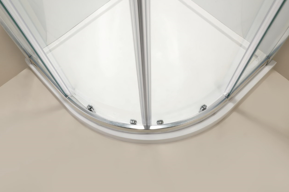 DN-99 SHOWER GLASS CURVED DOUBLE SLIDING DOOR 1900MM HIGH