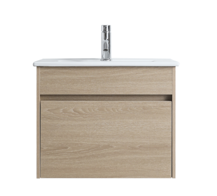 DNW 600 Wall Hung Plywood VANITY Light Oak