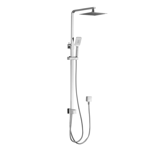 Domenic SH8650 Square Chrome/Matte Black/Brushed Nickel/Gun Metal/Brushed Brass Twin Rain Shower Without Mixer