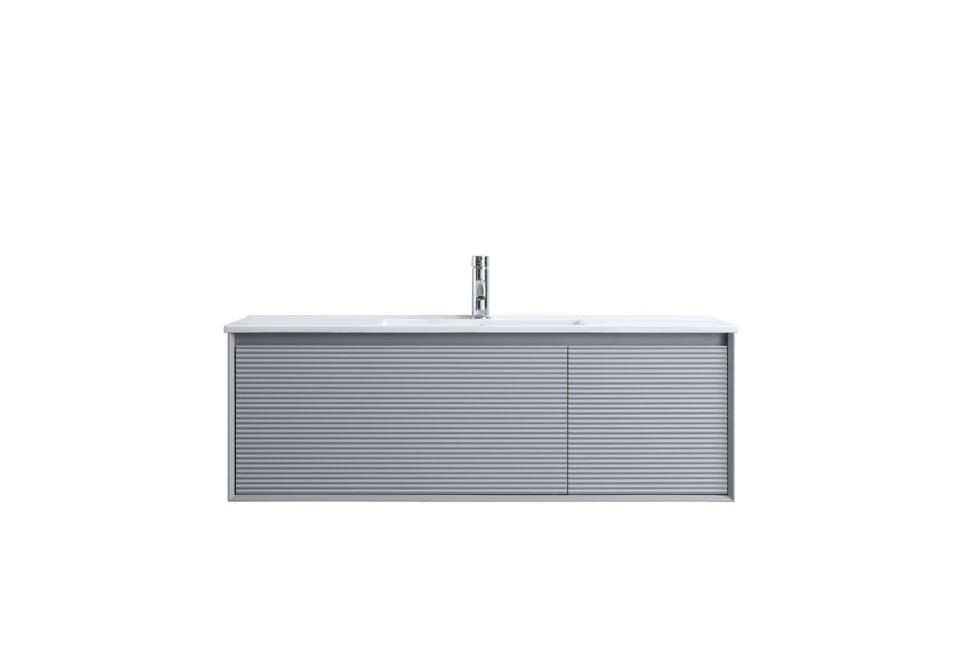 DNW WALL HUNG Plywood VANITY MATT GREY 1200MM SINGLE BASIN