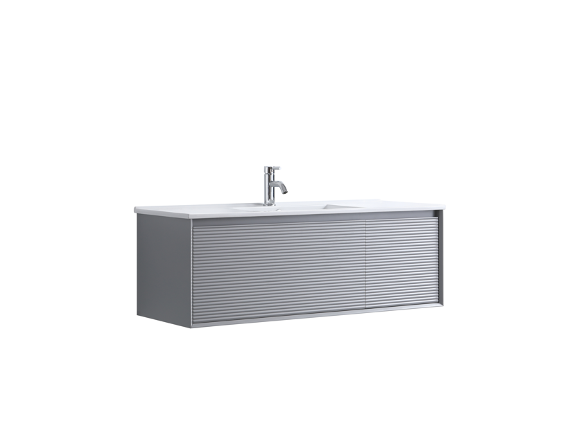 DNW WALL HUNG Plywood VANITY MATT GREY 1200MM SINGLE BASIN