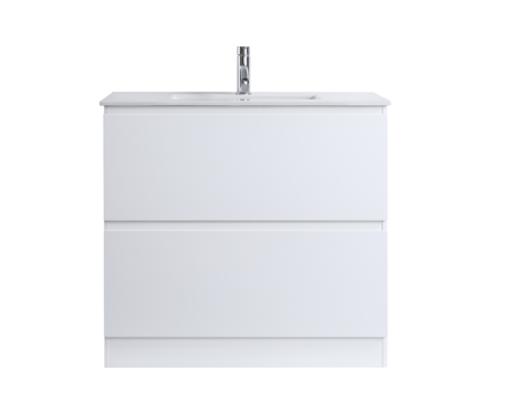 DNF 900 GLOSSY WHITE Floor Standing Plywood VANITY