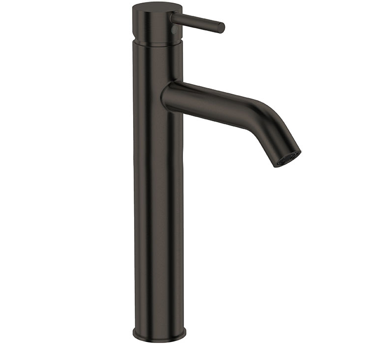 ELEMENTI UNO EXTENDED HEIGHT BASIN MIXER CURVED SPOUT