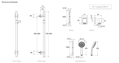 Kohler Awaken Slide Shower Chrome