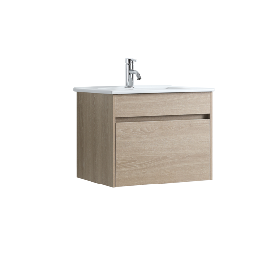 DNW Wall Hung Plywood VANITY Light Oak 600MM