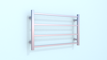 Heated Towel Rails 500H*800W Square 4 Bars Chrome