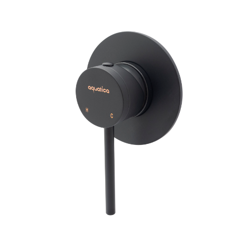 Contemporary bathroom faucet in matte black finish
