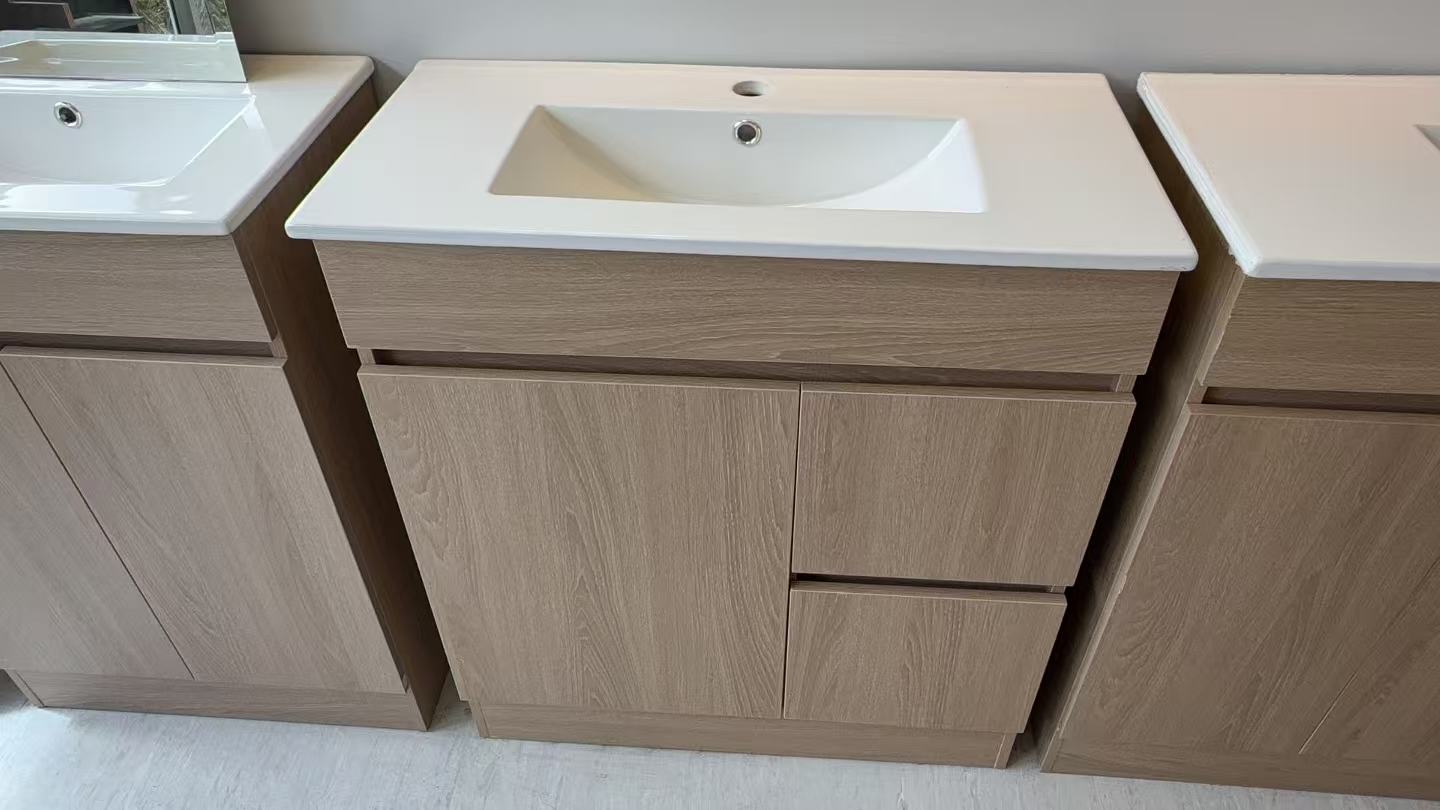 DNF SLIM 750MM*360MM LIGHT OAK Floor Standing Plywood VANITY