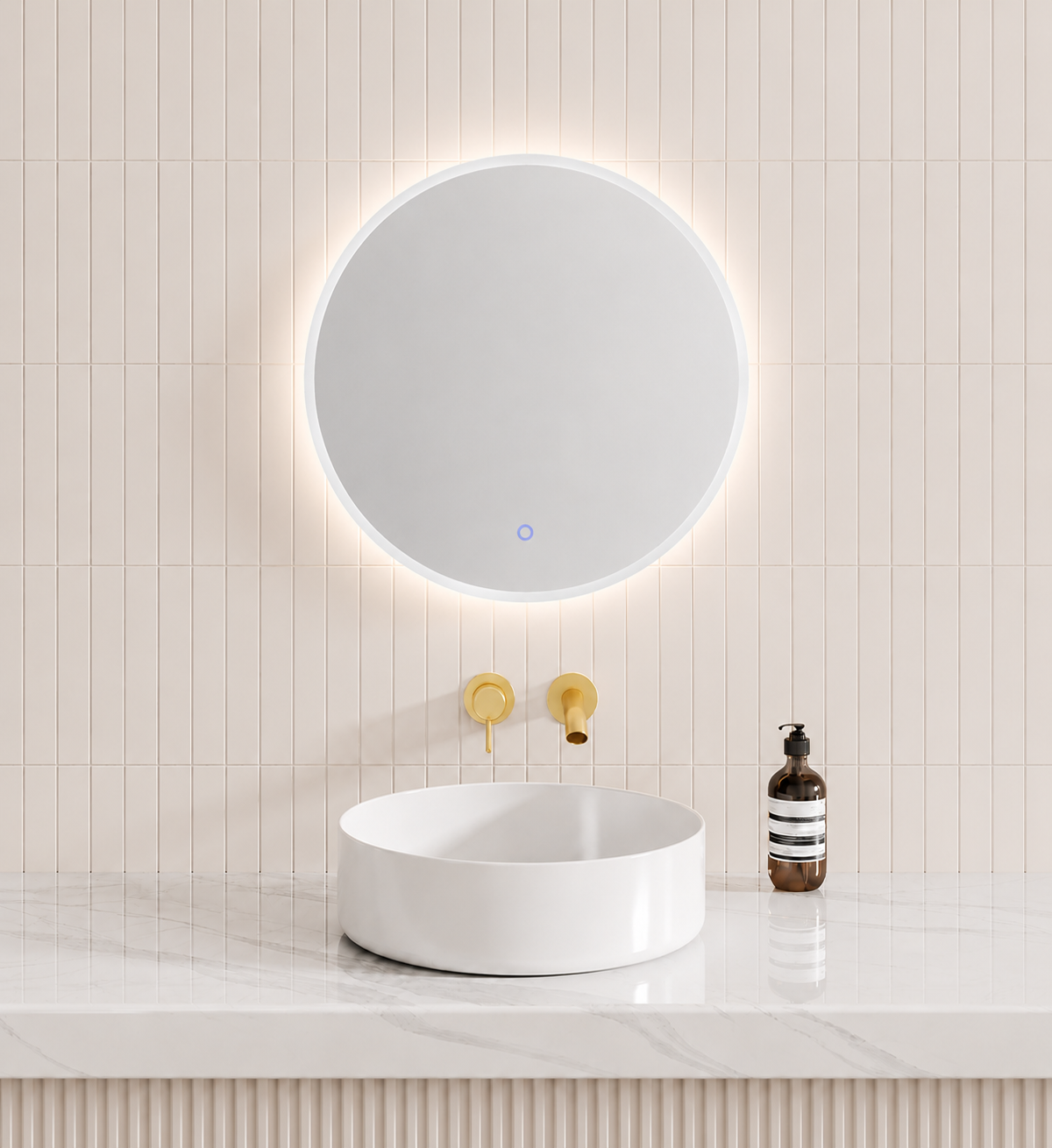 DN-Hilton Acrylic Frame EUPHOTIC 600/800MM Round LED Mirror