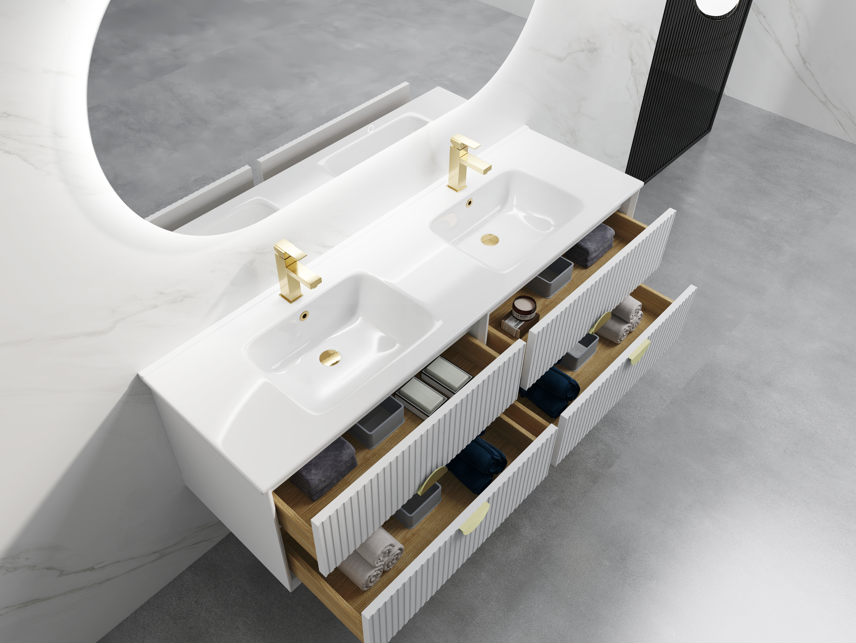 ELVA WALL HUNG Plywood VANITY 1500MM DOUBLE BASIN