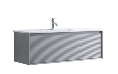 DNW 1200 MATT GREY Wall Hung Plywood VANITY WITH BASIN